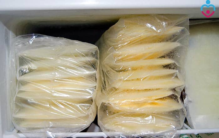 Store breast milk in the freezer for max of 6 to 9 months